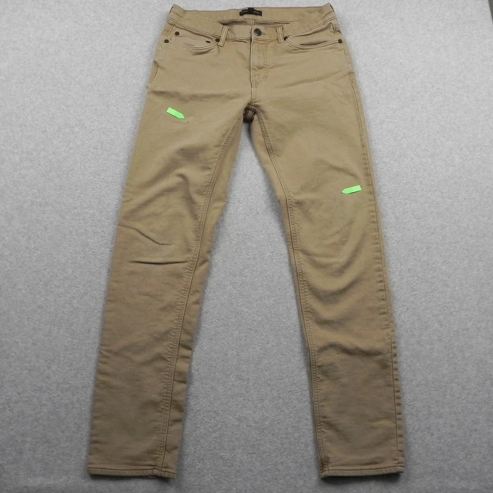 Banana Republic Jeans Mens 32x30 Slim Straight 5-Pocket Stretch Flex Denim Brown